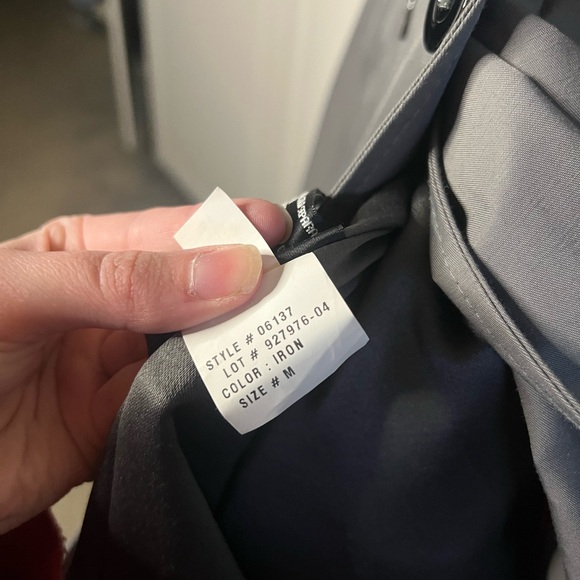 DKNY Gray Belted Trench Coat Medium Classic Double Breasted - Picture 16 of 16